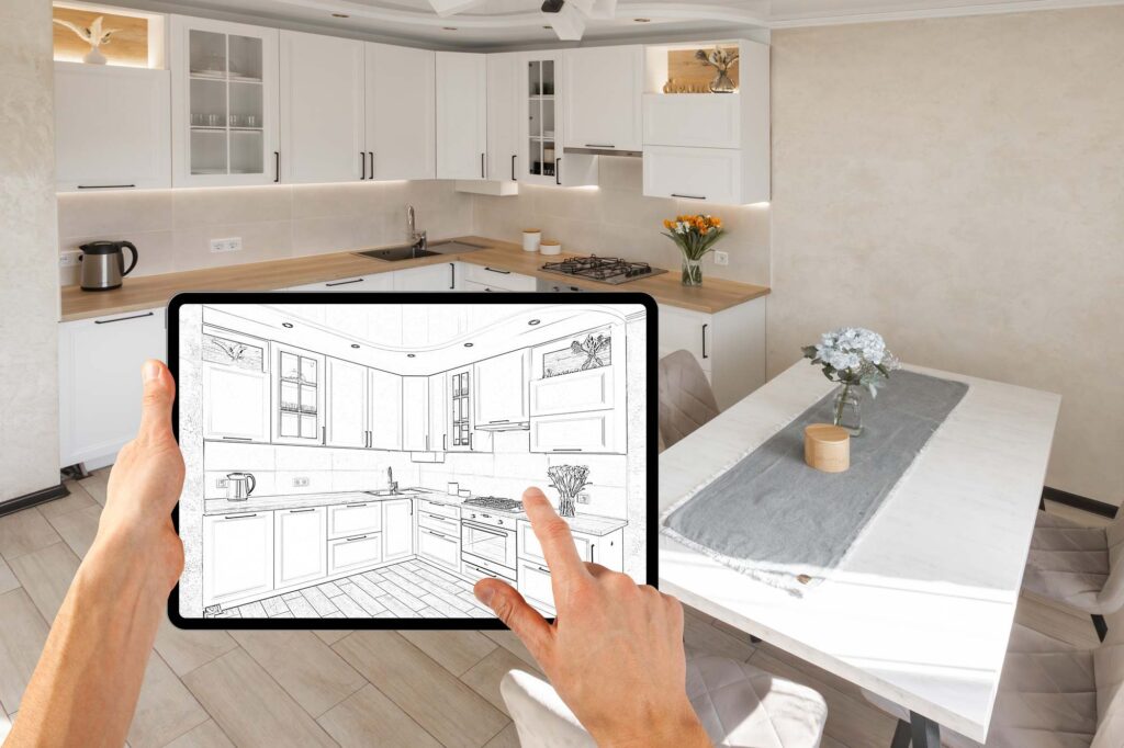 Küche planen mit Grundriss auf dem Tablet bei Küchen Fahn in Hürth 7 Profitipps zur Küchenplanung