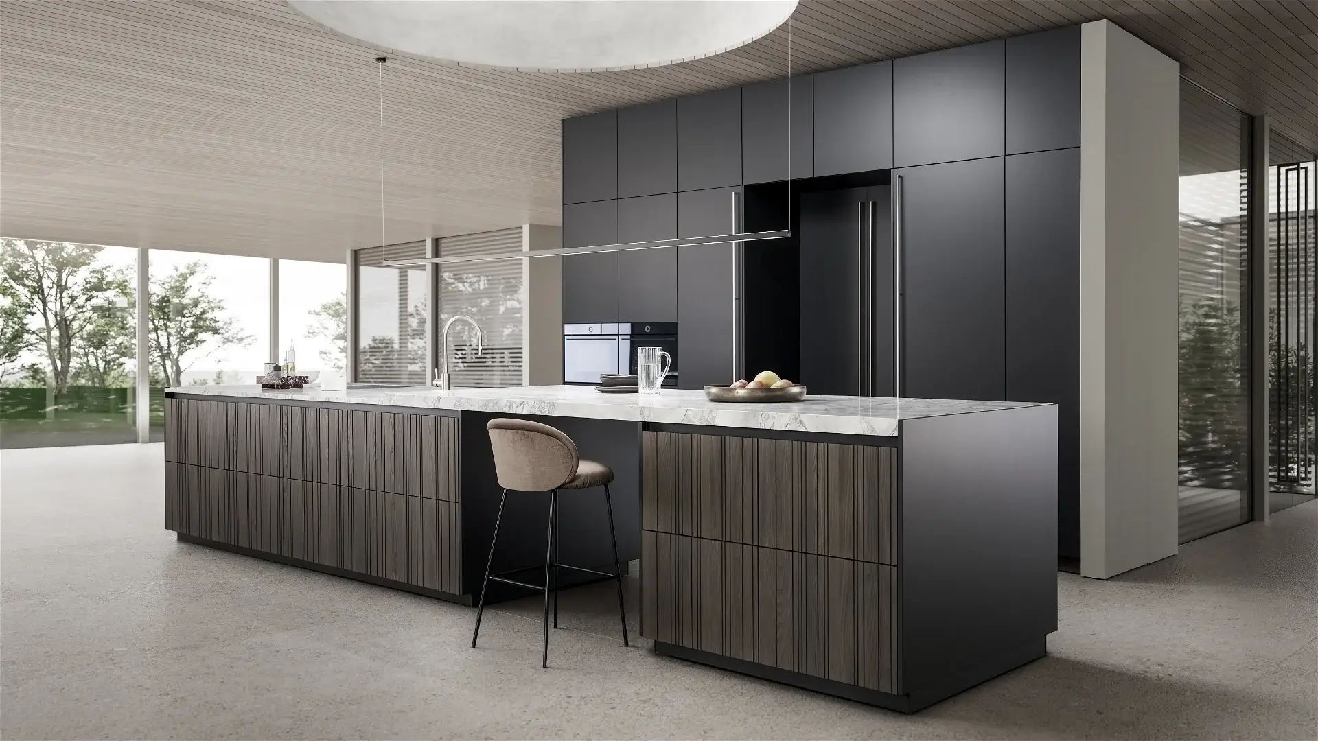 Leicht Design Inselküche Bahia
